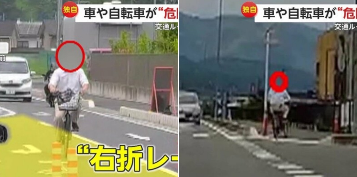 【独自】「本当にふざけんな！」車専用右折レーンを堂々走る自転車…歩道に進入し“ショートカット”する車も ルール違反の“危険すぎる運転” 埼玉・福岡