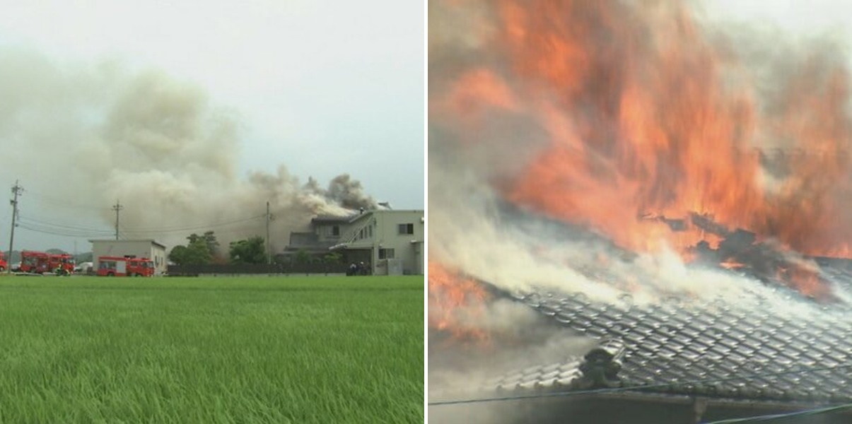 【速報】富山市神通で住宅火災 「2階屋根から煙」消防車13台が緊急出動中
