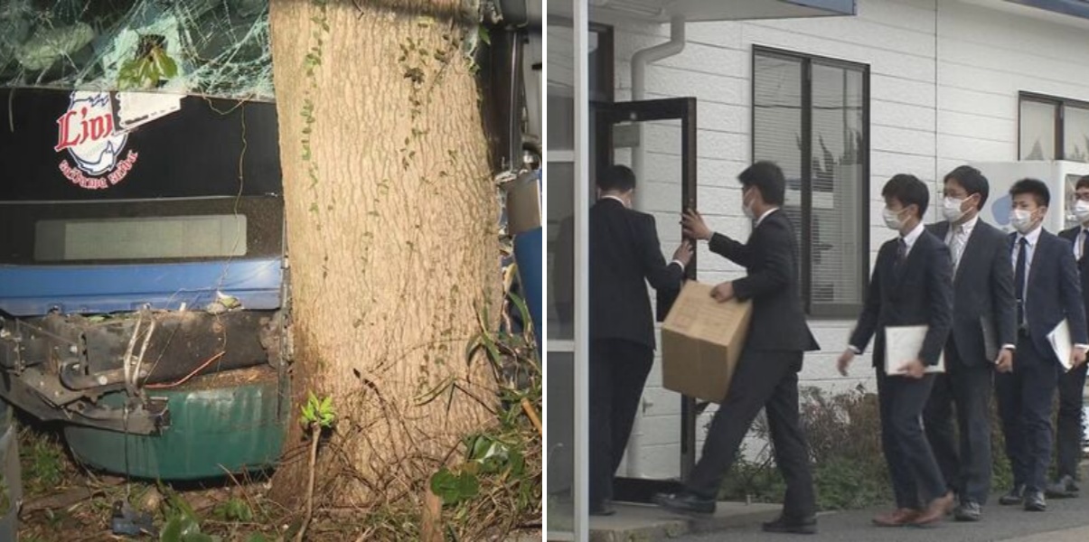 運転手が死亡し乗客17人ケガ…夜行バスが中央線越えて防風林に突っ込んだ事故 運転手を容疑者死亡のまま書類送検へ
